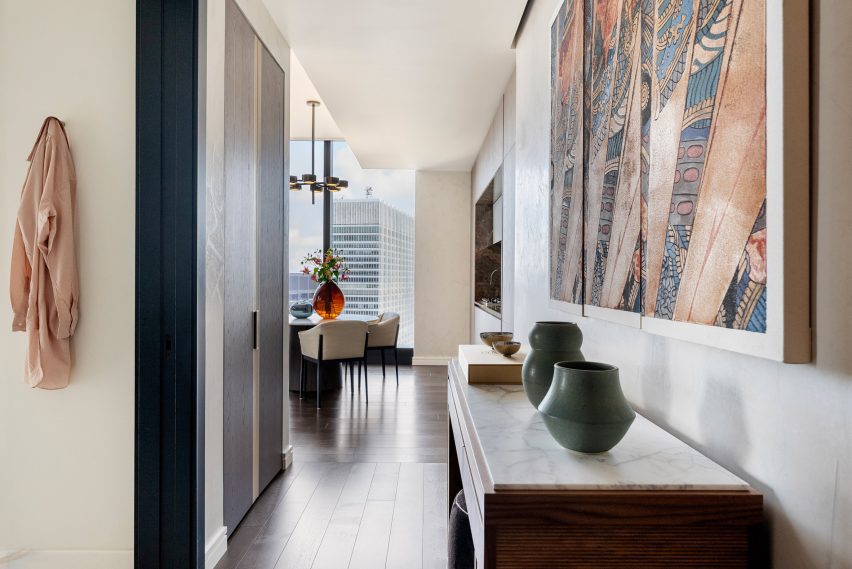 Interior of skyscraper