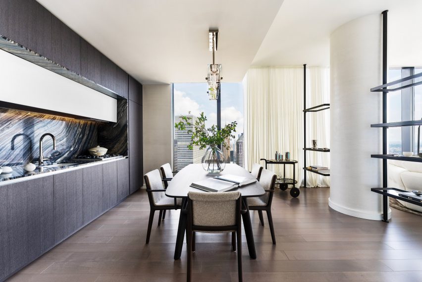 Interior of skyscraper