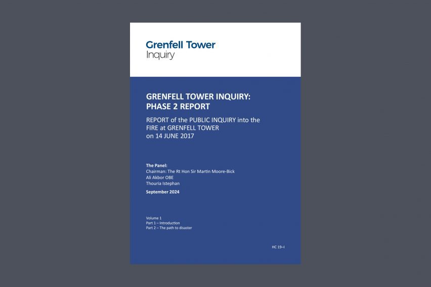 The final report of the Grenfell Tower Inquiry was published this morning