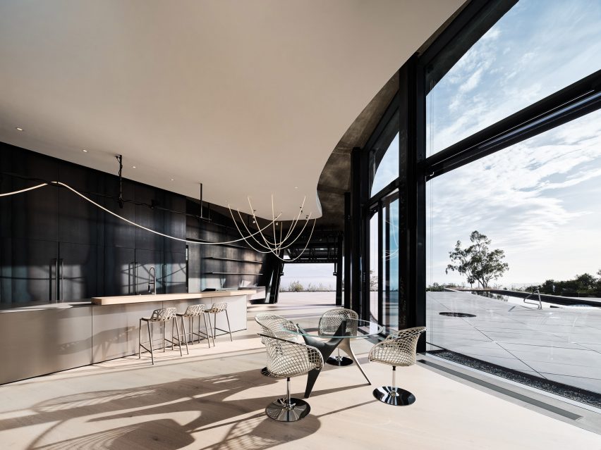 Open kitchen area