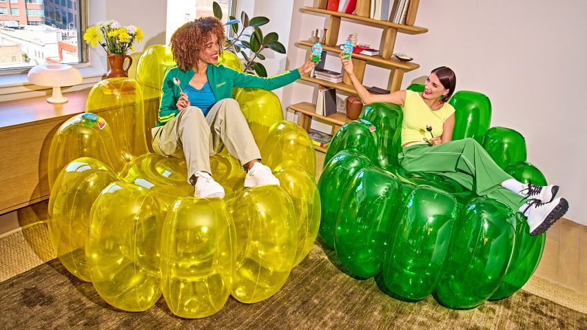 People in Jello chairs