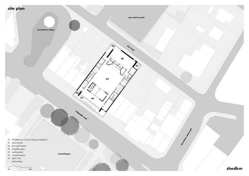 Site plan of Lighthouse Church by Shedkm