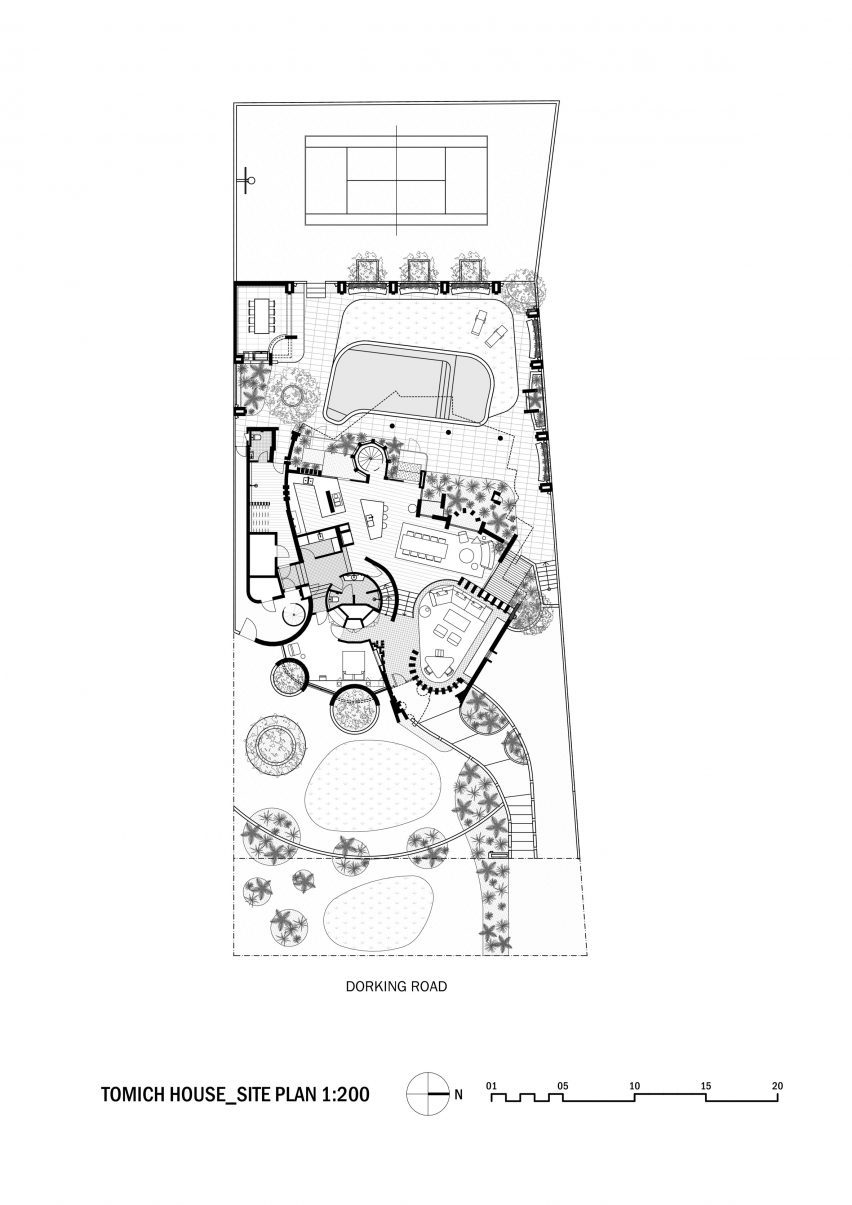 Plan of Tomich House by Mark Jeavons and Ohlo Studio