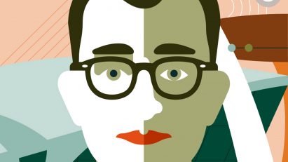Portrait of architect and designer Eero Saarinen