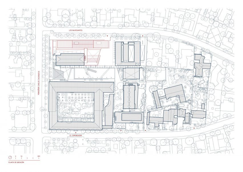 Plan of FADEU building by Alberto Moletto and Sebastián Paredes