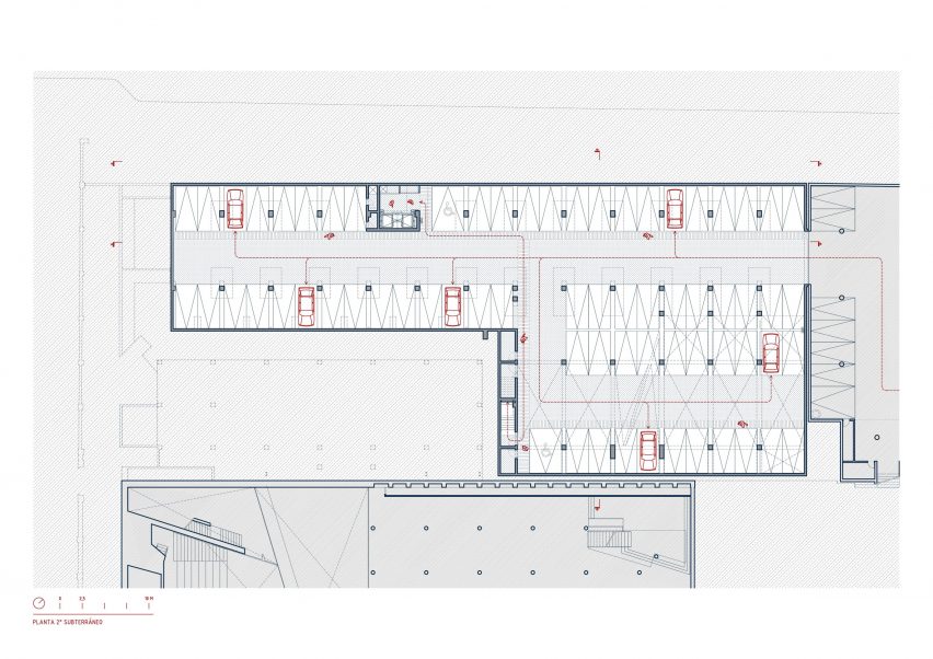Plan of FADEU building by Alberto Moletto and Sebastián Paredes