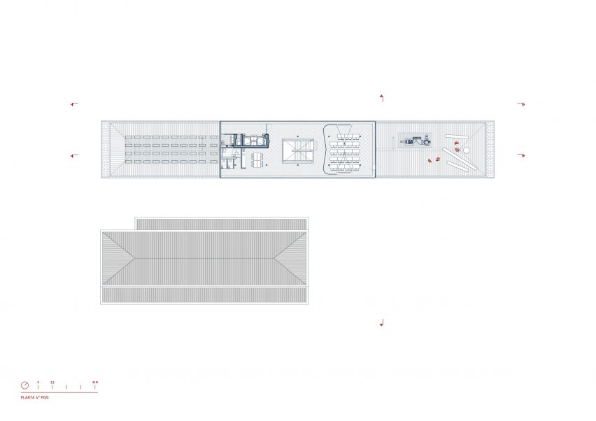 Plan of FADEU building by Alberto Moletto and Sebastián Paredes