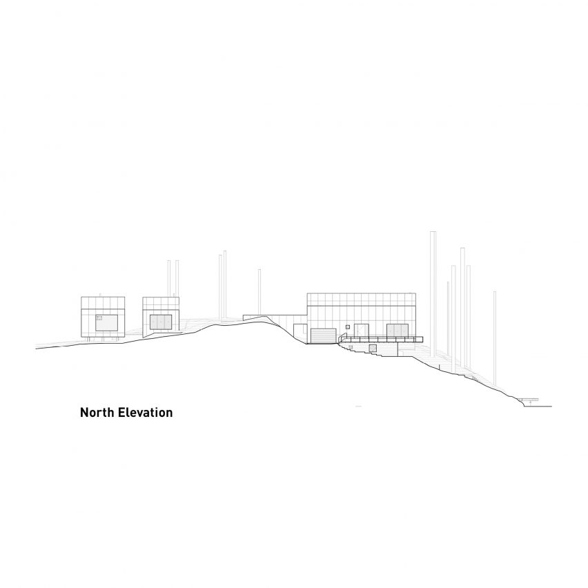 North Elevation Plan of Shor House by Measured Architecture