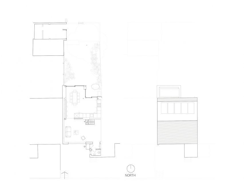 Ground floor and roof plan of Gingerbread House