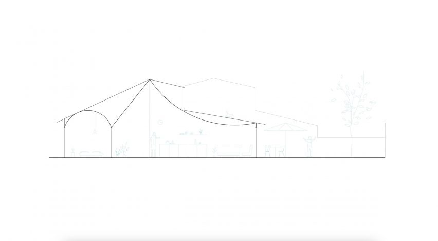 Section of A House Within A Few Lines by Fala Atelier