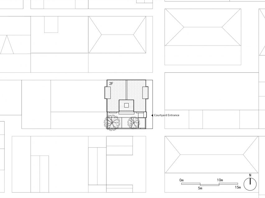 Site plan of Mother's House by CPlus Architects