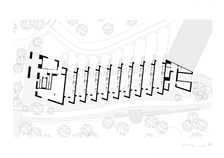 Ground floor plan of Hertogensite residences