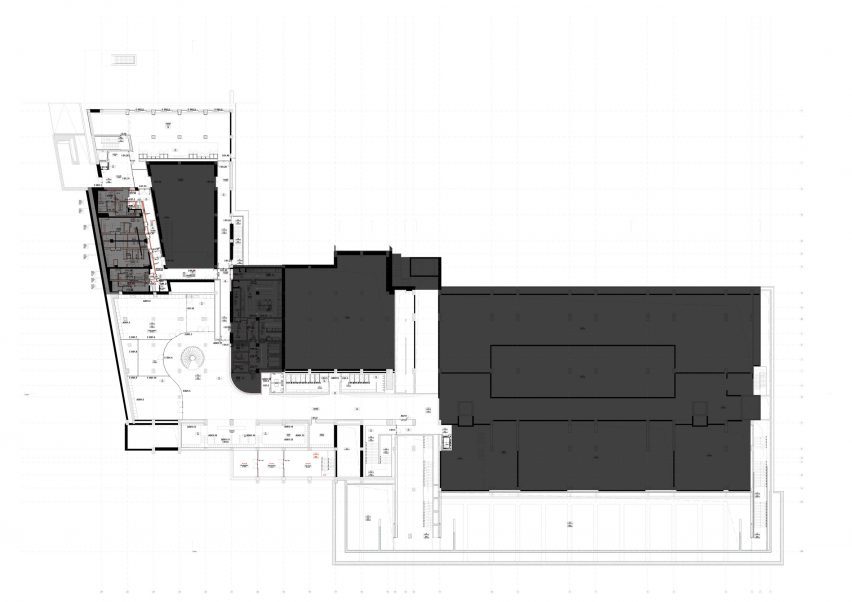 Plan of Centro de Arte Moderna Gulbenkian by Kengo Kuma