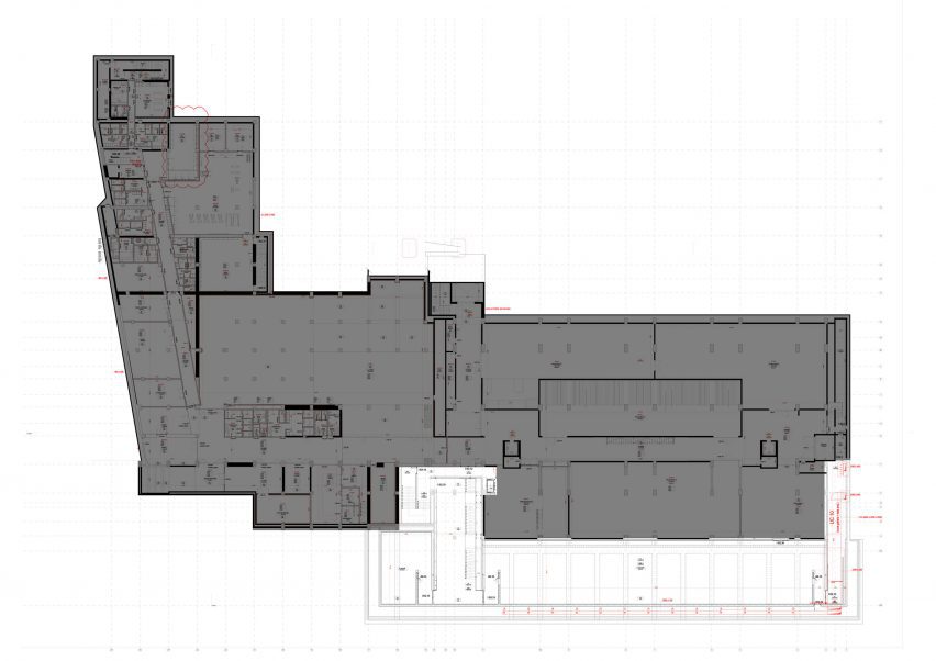 Plan of Centro de Arte Moderna Gulbenkian by Kengo Kuma