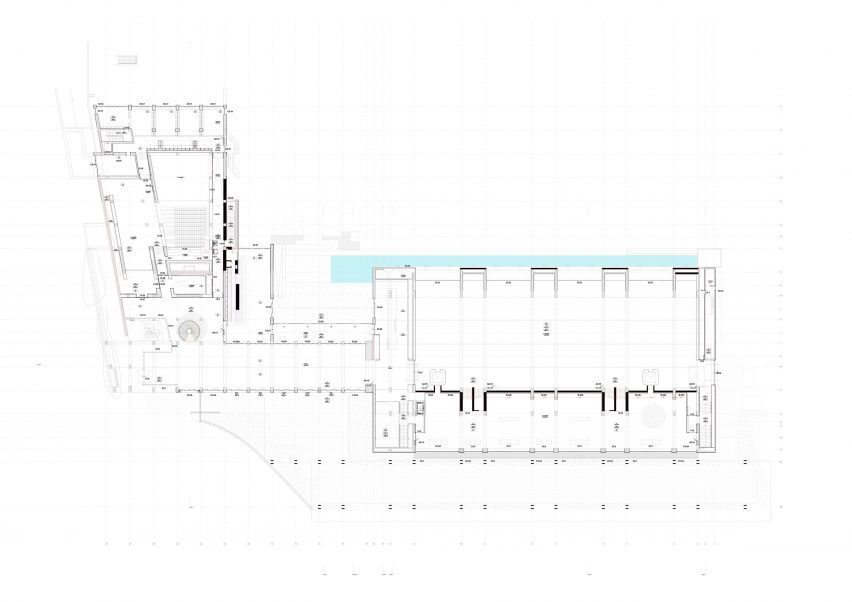 Ground floor plan of Centro de Arte Moderna Gulbenkian by Kengo Kuma