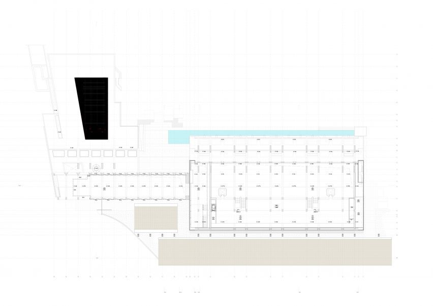 First floor plan of Centro de Arte Moderna Gulbenkian by Kengo Kuma