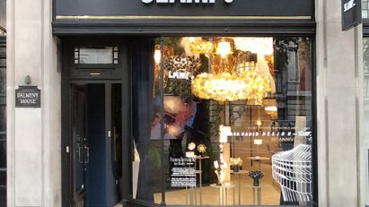 Front of Slamp store