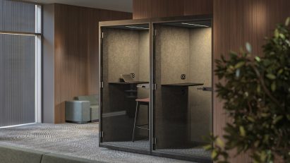 Two Sonus acoustic pods