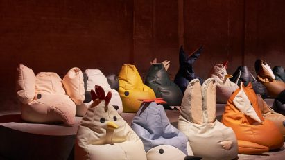 Menagerie of animal-shaped beanbags lines Bottega Veneta catwalk