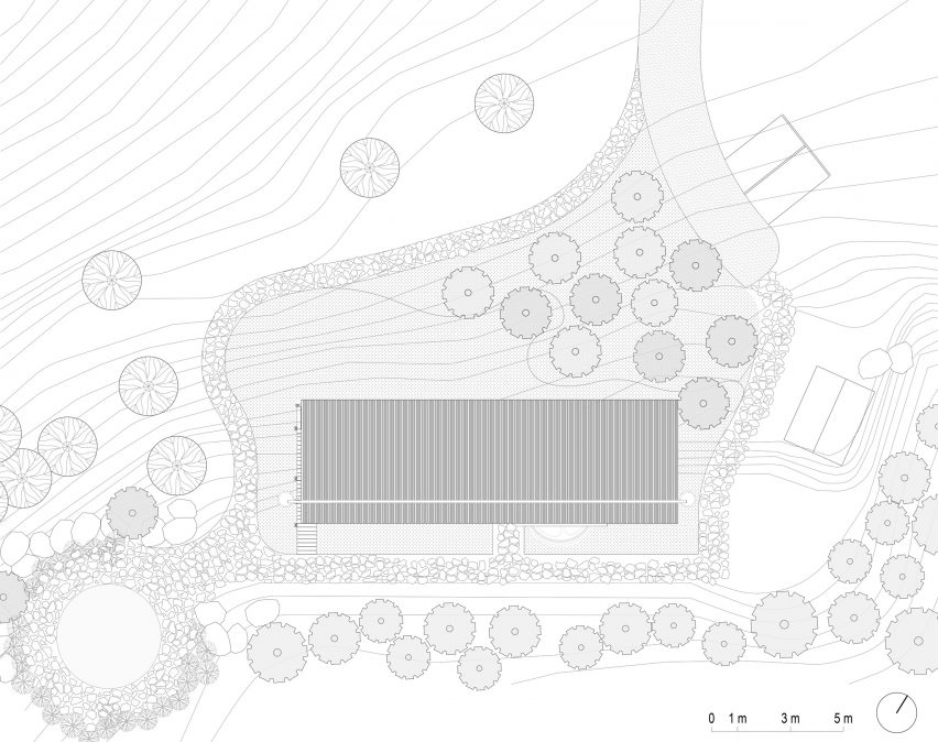 Site plan of Two Face House by SO?
