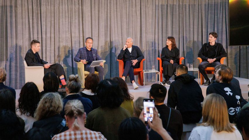Panel of speakers on stage