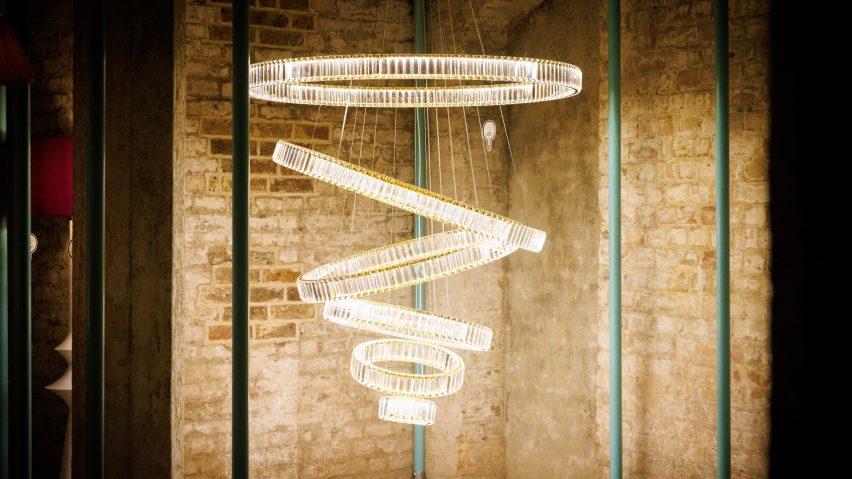 Photo of light installation at Clerkenwell Design Week