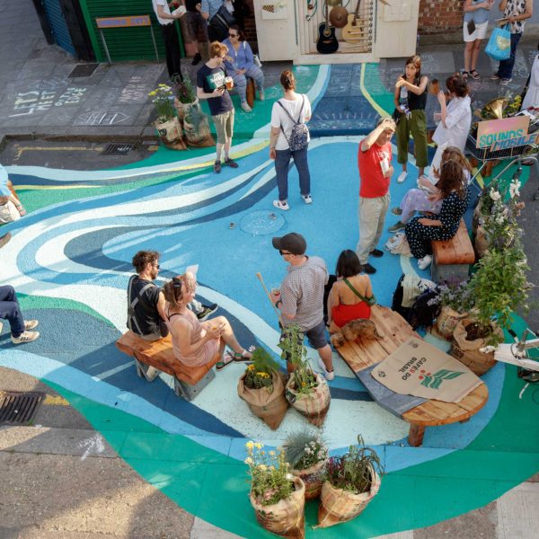 Photo of people at outdoor event during London Festival of Architecture 2025