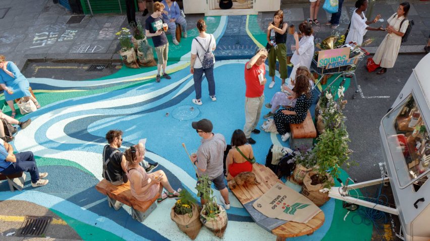Photo of people at outdoor event during London Festival of Architecture 2025