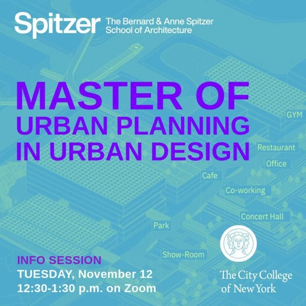 Graphic for Master of Urban Planning in Urban Design Info Session