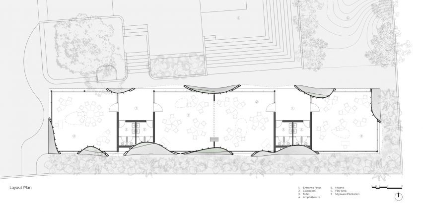 Plan of Cocoon Pre-primary Extension by Andblack Studio