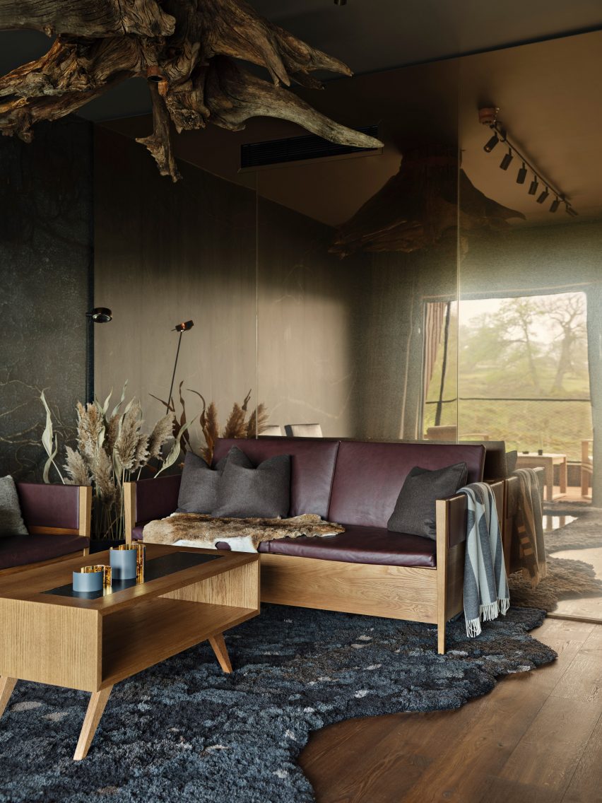 Urberg suite at Arken, at the Eriksberg Hotel and Nature Reserve, by Bernadotte & Kylberg