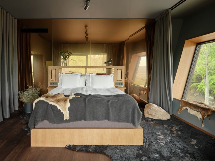 Urberg suite at Arken, at the Eriksberg Hotel and Nature Reserve, by Bernadotte & Kylberg