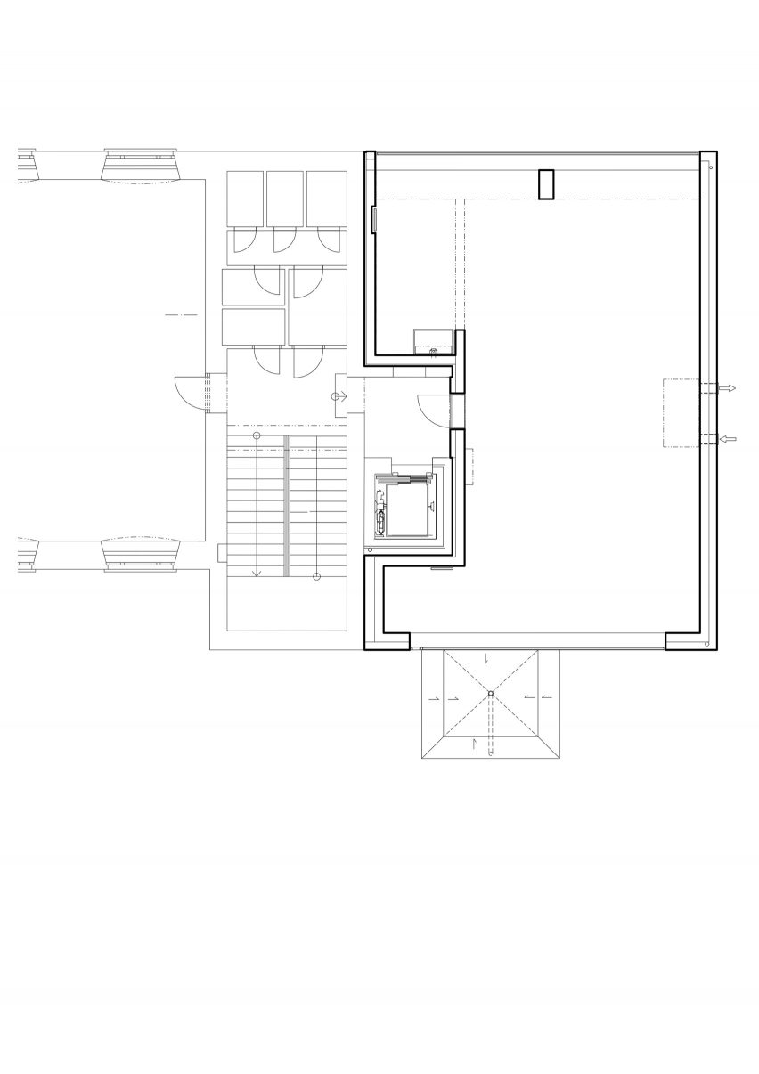 Floor plan of Art Studios of the Faculty of Education by Dilna