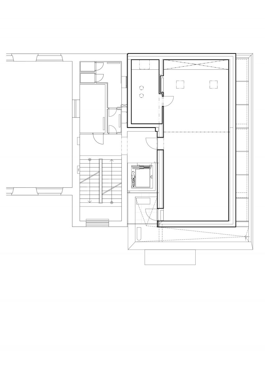 Floor plan of Art Studios of the Faculty of Education by Dilna