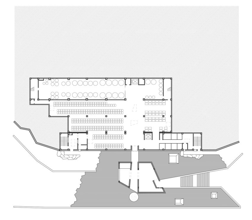 Floor plan of Quzika 1865 Winery Complex by PL-T Architecture Studio