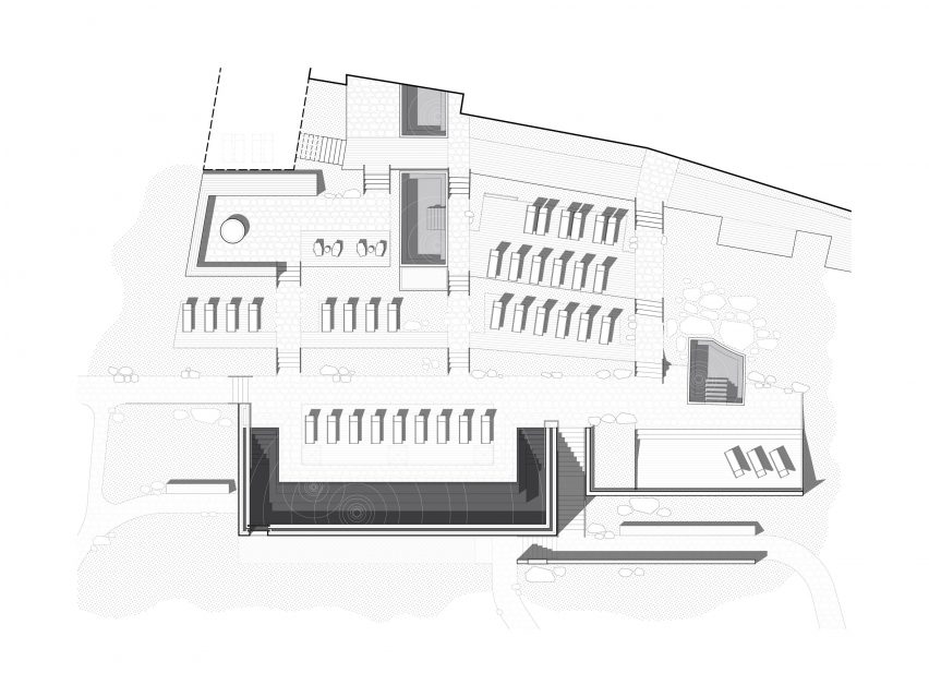 Balnea Spa upper level plan