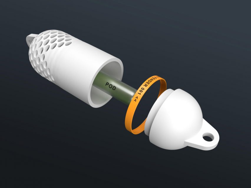 Exploded view of Bio-Fender by Rehan Petit