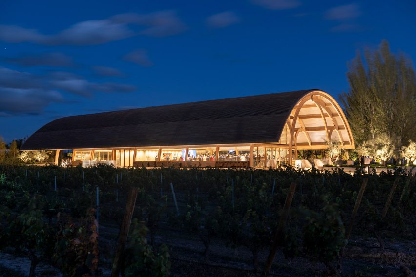 Visitor centre at Bodegas Faustino winery by Foster + Partners