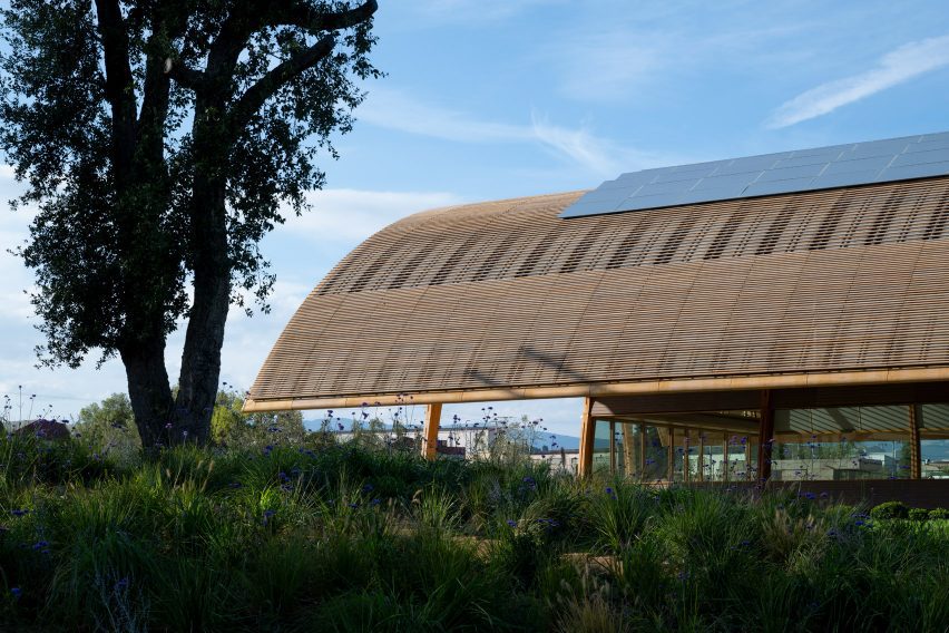 Visitor centre at Bodegas Faustino winery by Foster + Partners