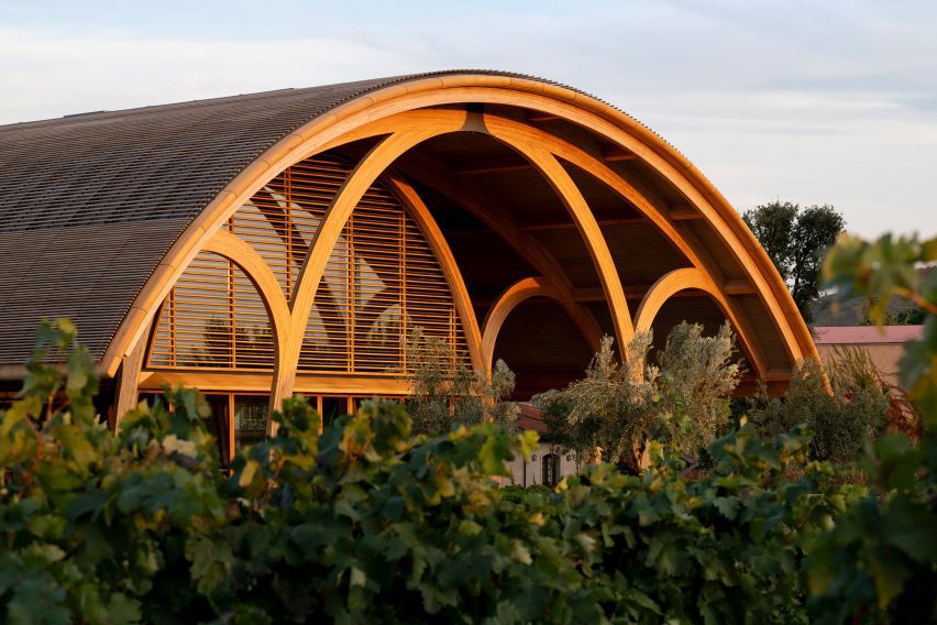 Visitor centre at Bodegas Faustino winery by Foster + Partners