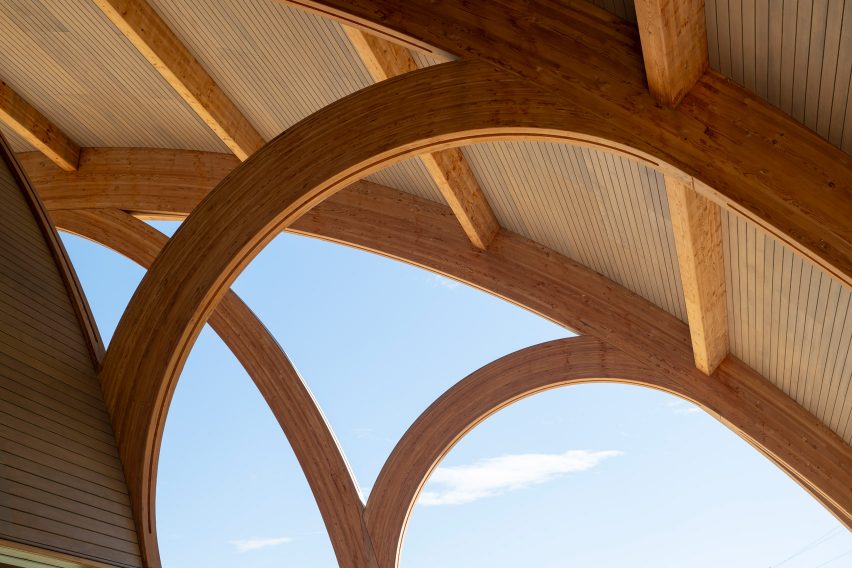 Visitor centre at Bodegas Faustino winery by Foster + Partners