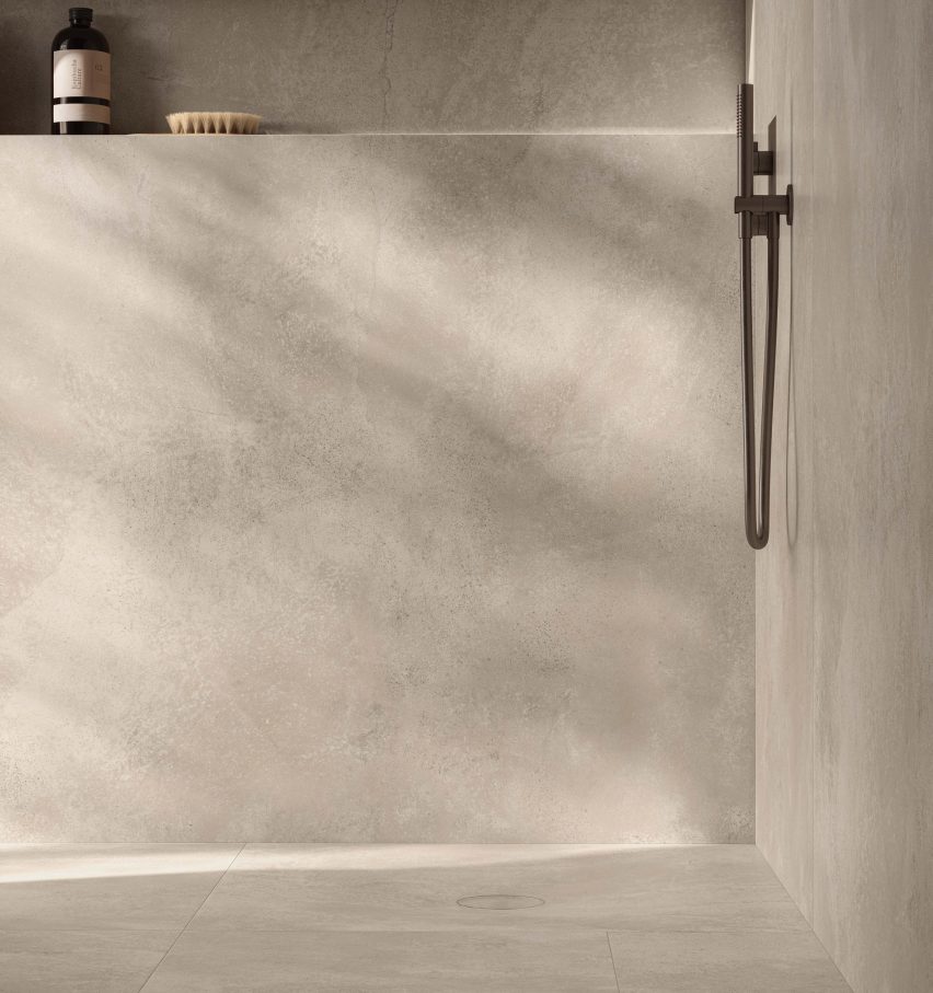 Shower tray from Casalgrande Padana's Aquatio collection