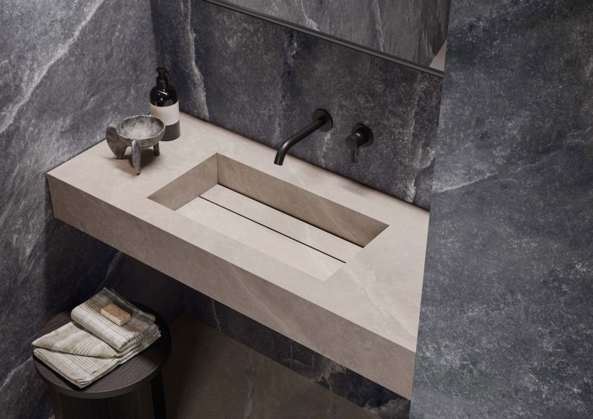 Wider single basin from Casalgrande Padana's Aquatio collection