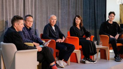 Panellists from left to right: Max Fraser, Mitch Yang, Sam Hecht, Kim Colin, Leo Leitner