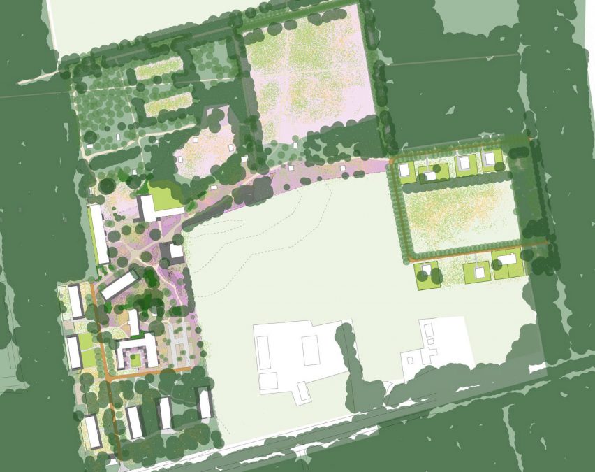 Buitenplaats Koningsweg site plan by MVRDV