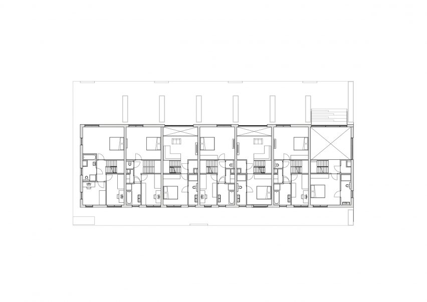 Buitenplaats Koningsweg housing first floor plan by MVRDV