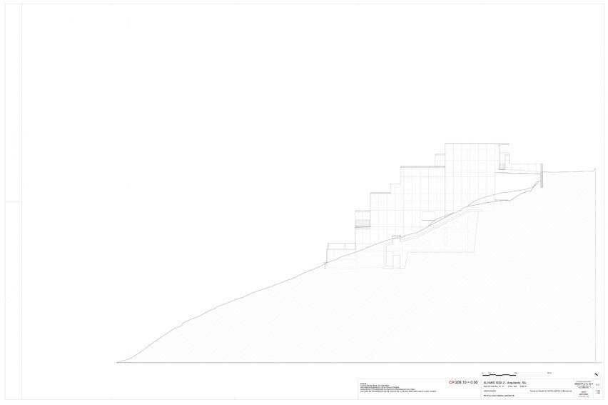Elevation of Colien House by Alvaro Siza