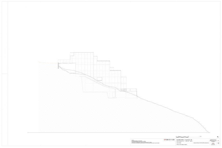 Elevation of Colien House by Alvaro Siza