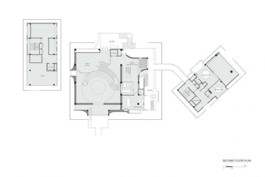 Second floor plan of Flickering Peak by Wutopia Lab