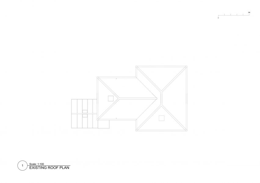 Existing roof plan Station Road